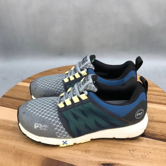 Timberland PRO Radius Comp Toe Work Shoes Womens Size 7 M Gray Blue Lace Up - Picture 3 of 9